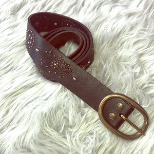 Lucky Brand Western Style Black Belt Size L